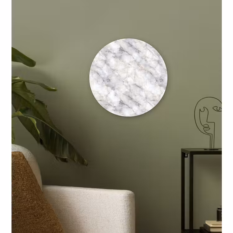 Forexbild Rund - Grau - Marmor - Detailliert — 3