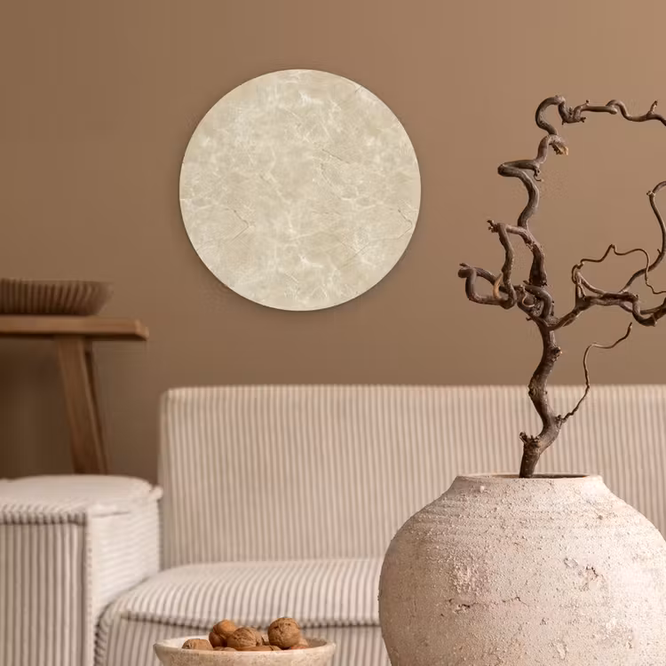Forexbild Rund - Hellbeige - Marmor - Diffusionsäderung — 2