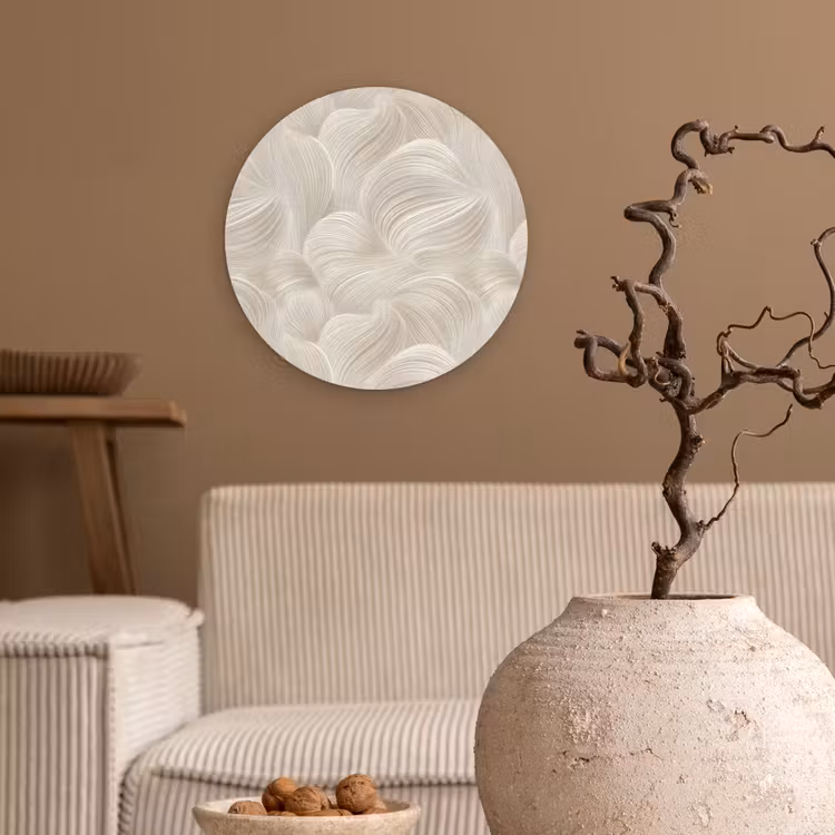 Forexbild Rund - Lines - Ventilator - Beige — 2