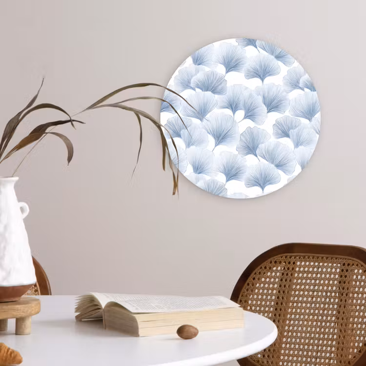 Forexbild Rund - Ventilator - Modern - Blau — 4