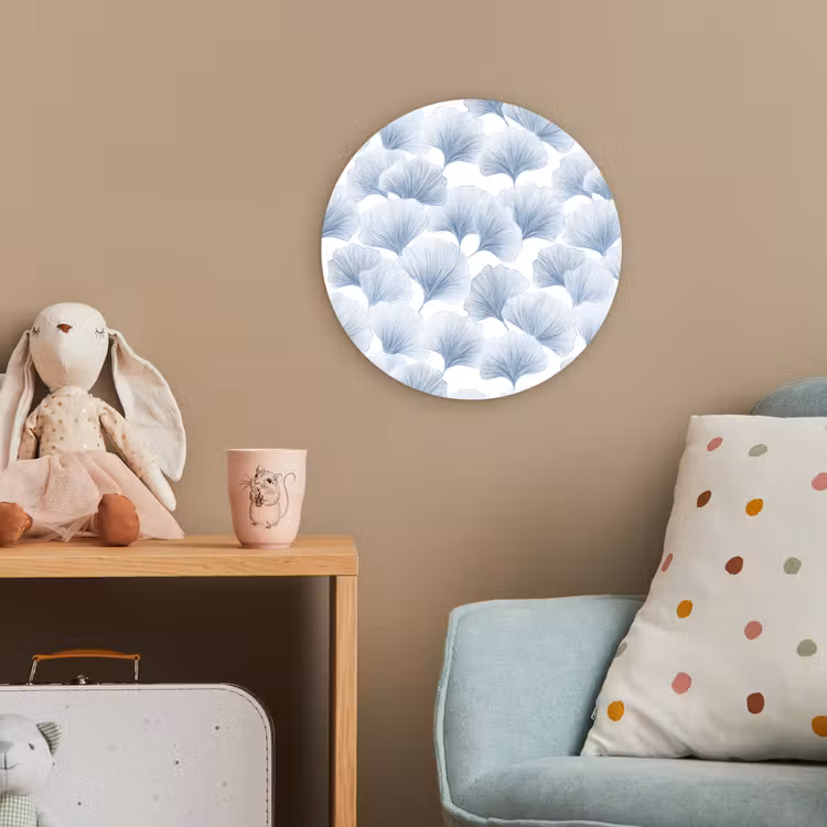Forexbild Rund - Ventilator - Modern - Blau — 5