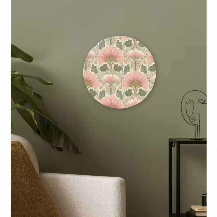 Forexbild Rund - Klassisch - Muster - Rosa — 3