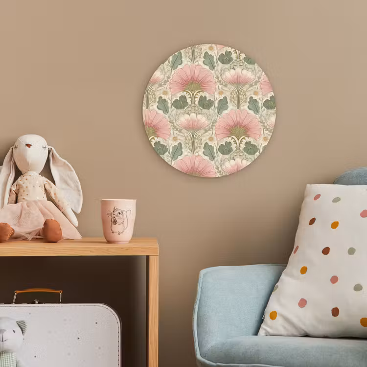 Forexbild Rund - Klassisch - Muster - Rosa — 5