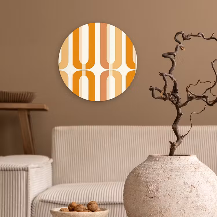 Forexbild Rund - U-förmig - Retro - Orange — 2