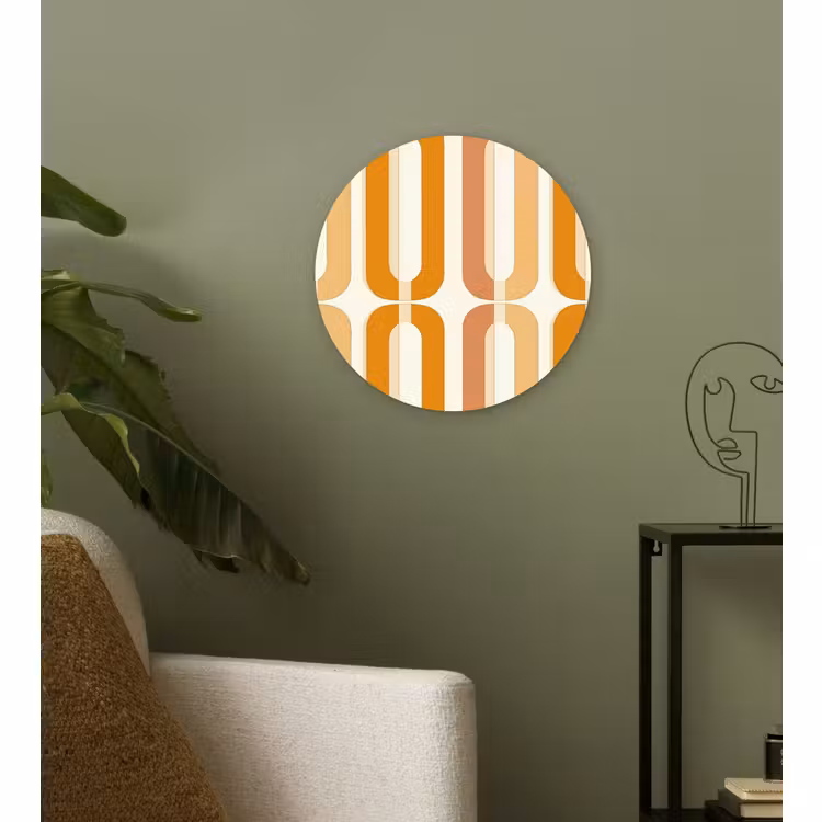 Forexbild Rund - U-förmig - Retro - Orange — 3