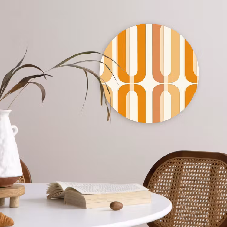 Forexbild Rund - U-förmig - Retro - Orange — 4