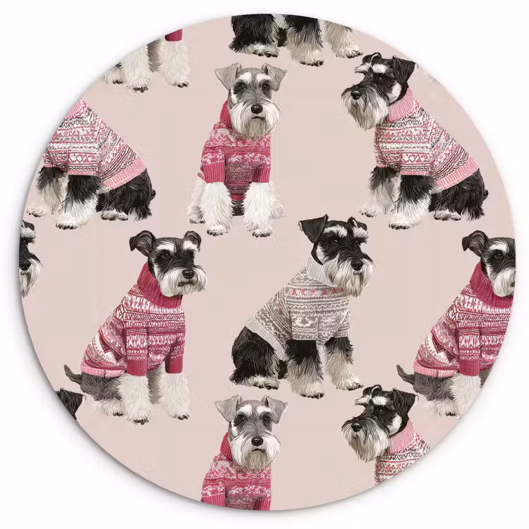 Forexbild Rund - Hunde - Pullover - Rot — 1