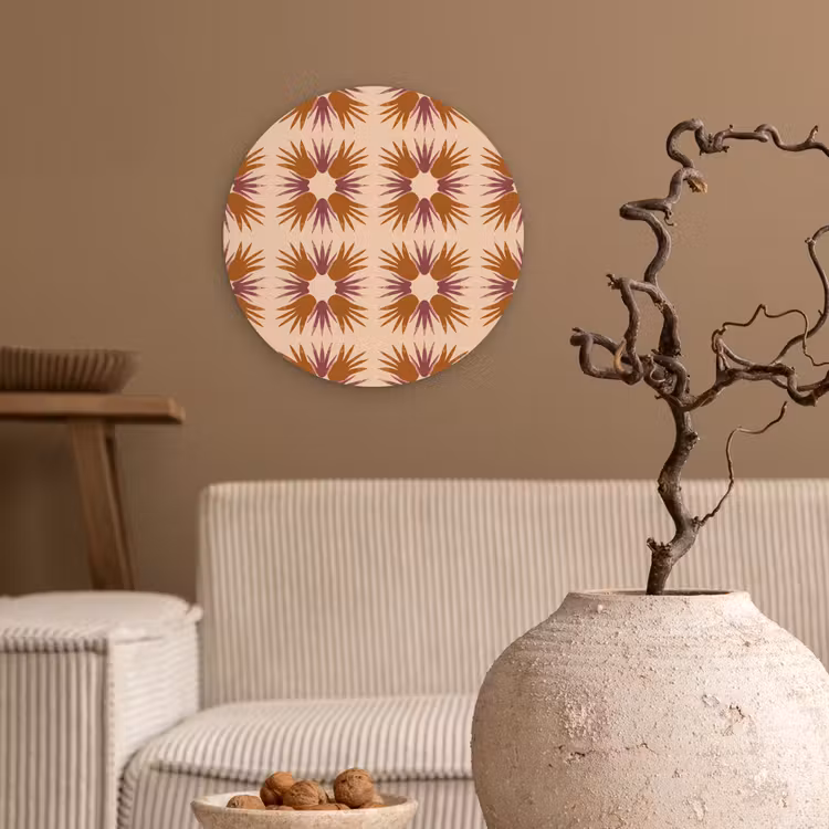Forexbild Rund - Ornament - Muster - Ocker — 2