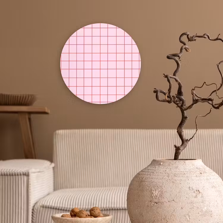 Forexbild Rund - Raster - Muster - Rosa — 2