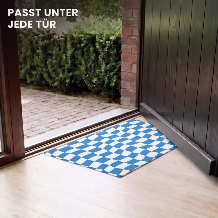 Fußmatte - Gewellt - Muster - Blau — 7
