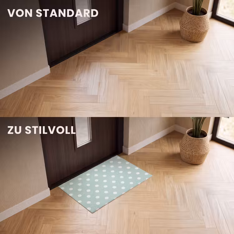 Fußmatte - Klassisch - Polka - Grün — 3