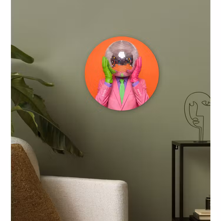 Forexbild Rund - Kunst – Discokugel – Bunt – Modern – Studio — 3