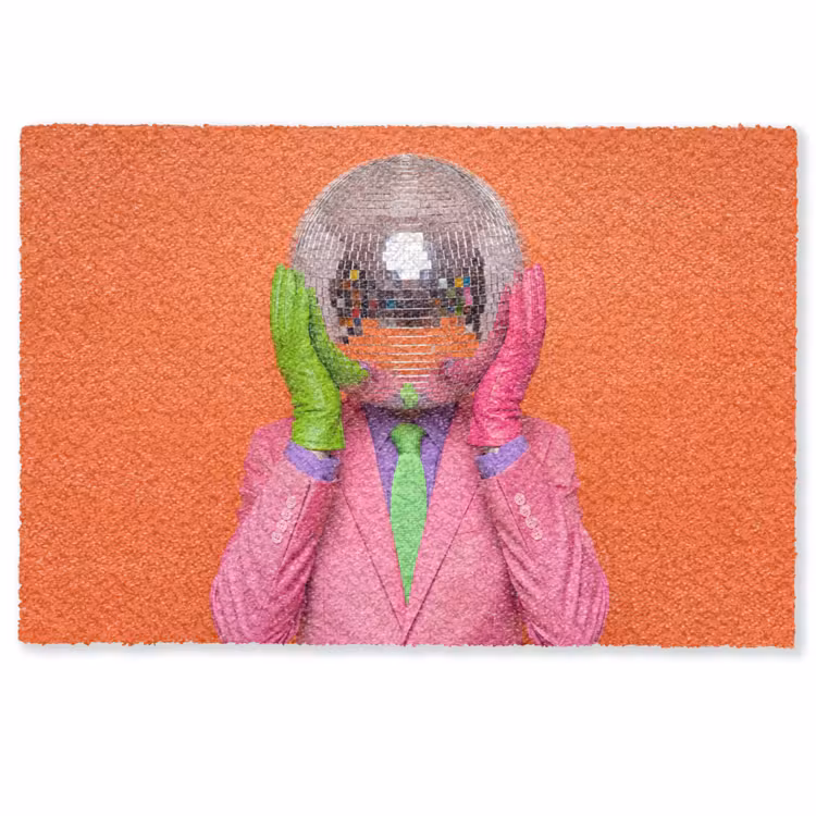 Fußmatte - Kunst – Discokugel – Bunt – Modern – Studio — 1