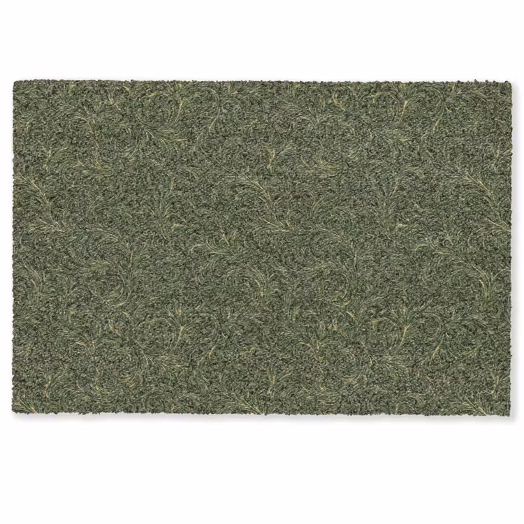 Fußmatte - Dunkel – Grün – Lockig – Botanisch — 1