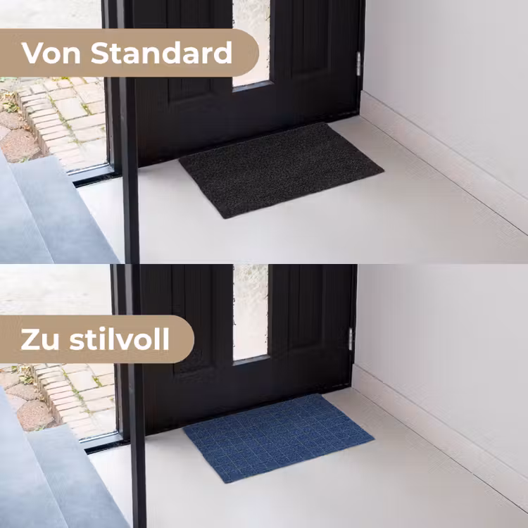 Fußmatte - Fliese - Muster - Blau — 3