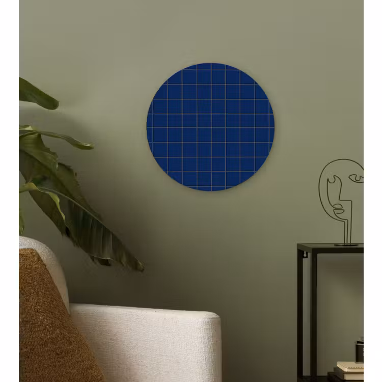 Forexbild Rund - Fliese - Muster - Blau — 3