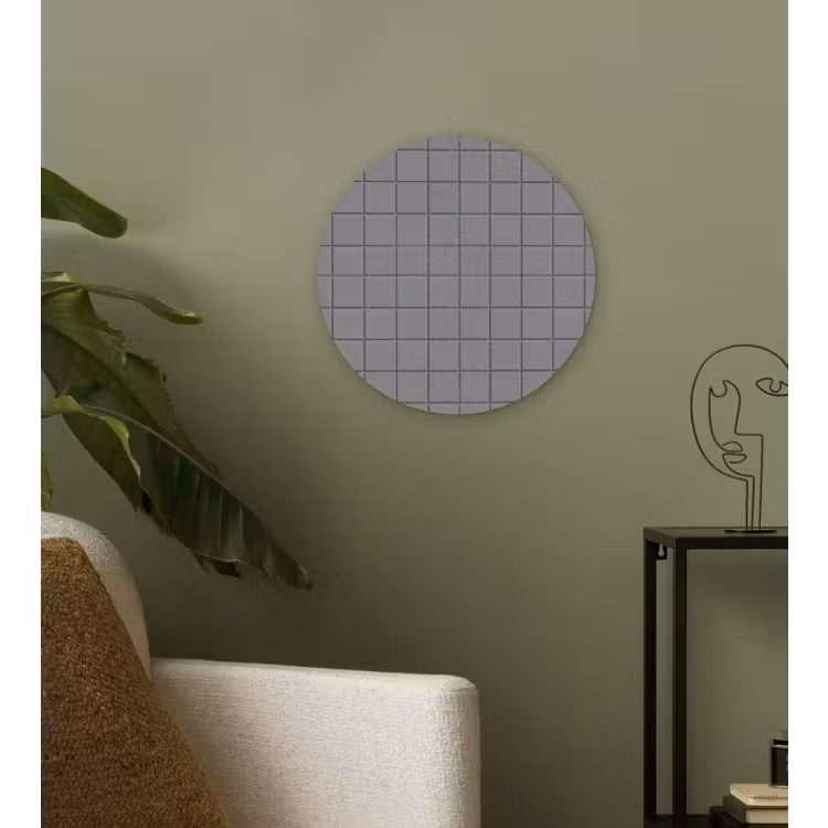 Forexbild Rund - Modern - Muster - Grau — 3