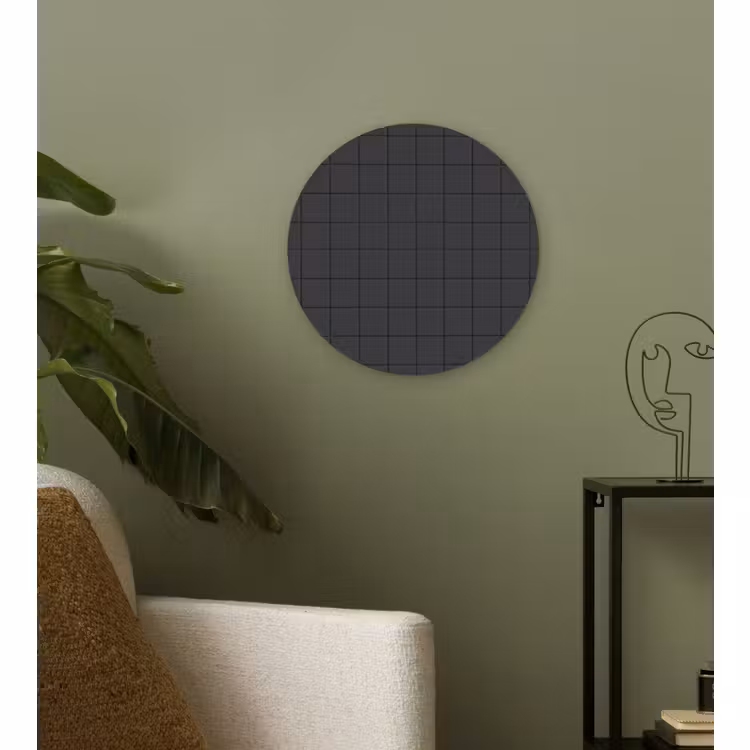 Forexbild Rund - Muster - Fliese - Anthrazit — 3