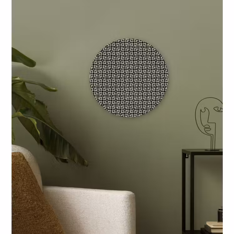 Forexbild Rund - Muster - Marmor - Schwarz — 3