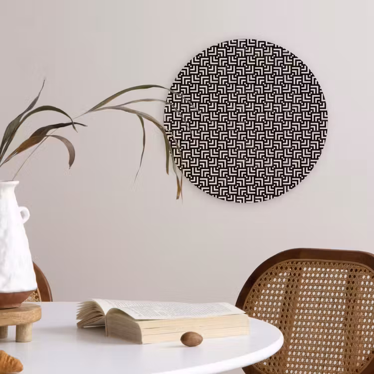 Forexbild Rund - Muster - Marmor - Schwarz — 4