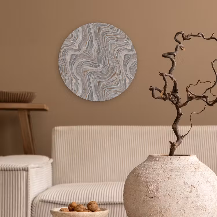 Forexbild Rund - Muster - Textur - Grau — 2