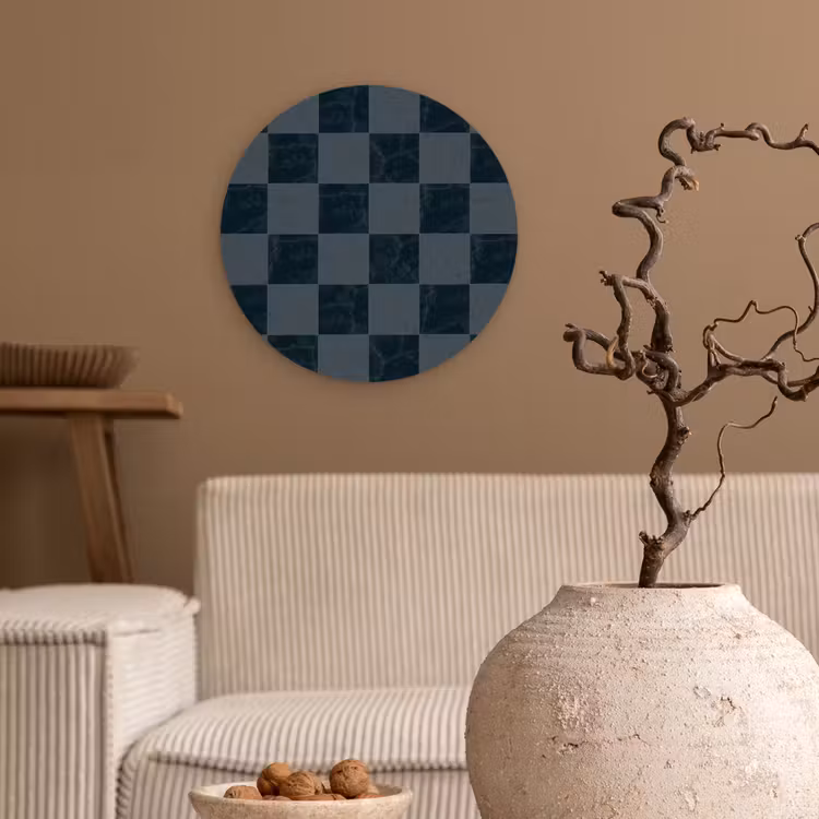 Forexbild Rund - Marmor - Muster - Anthrazit — 2