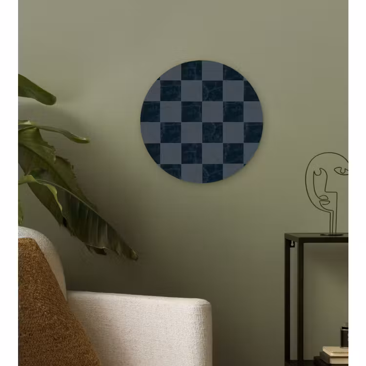 Forexbild Rund - Marmor - Muster - Anthrazit — 3