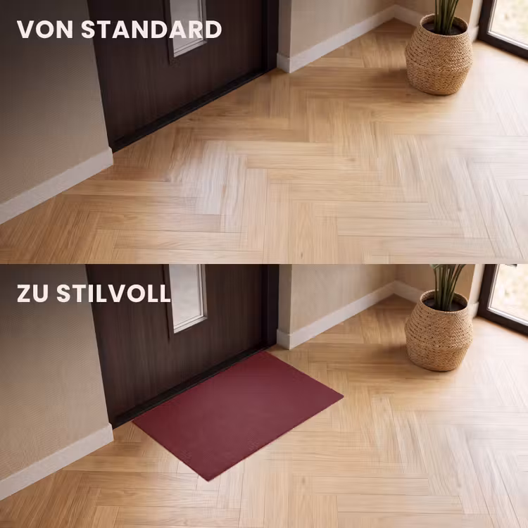 Fußmatte - Dunkel – Granat – Rot — 3