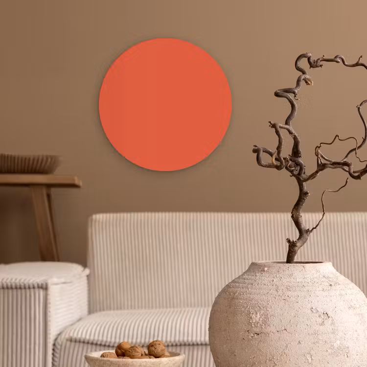 Forexbild Rund - Rustikal – Ton – Orange — 2