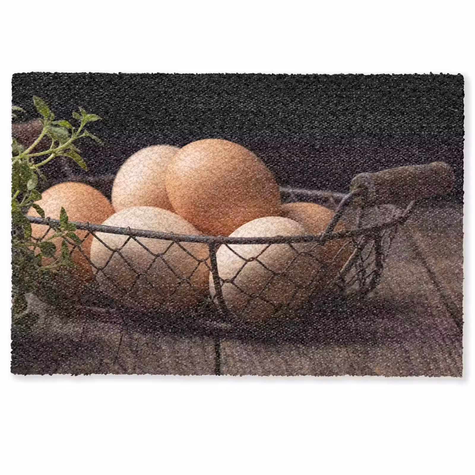 Fußmatte - Eier – Korb – Essen — 1