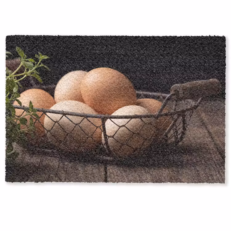Fußmatte - Eier – Korb – Essen — 1