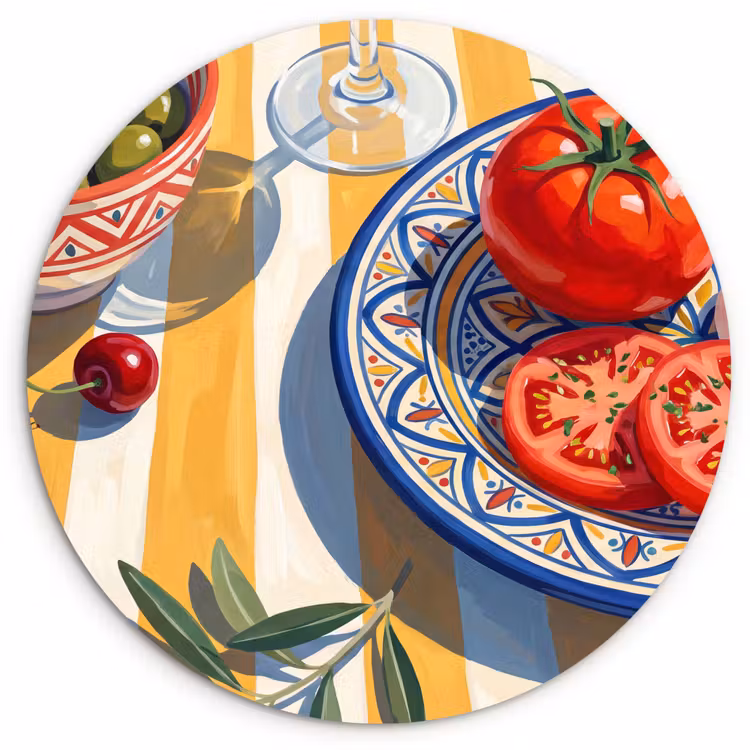 Forexbild Rund - Obst – Gemüse – Kunst — 1