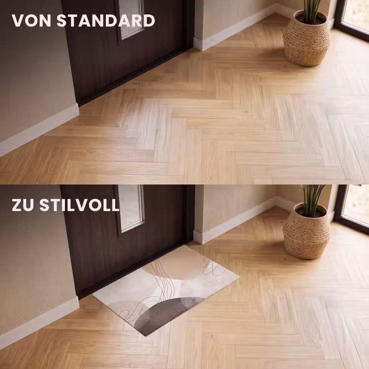 Fußmatte - Abstraktion – Beige – Modern — 3