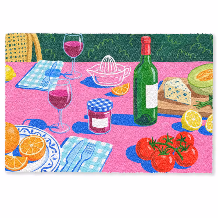 Fußmatte - Essen – Tisch – Illustration — 1