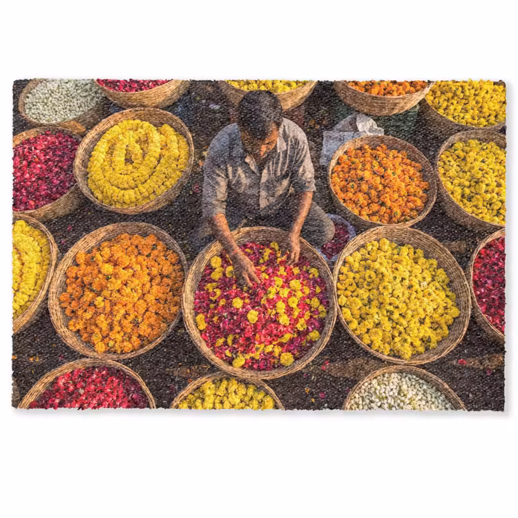 Fußmatte - Blumen – Markt – Bunt — 1