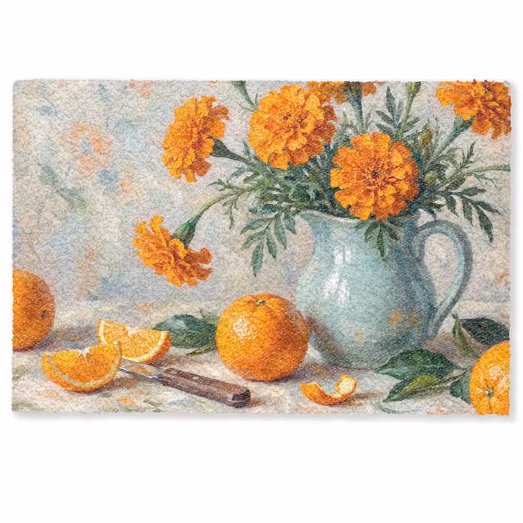 Fußmatte - Essen – Orange – Kunst — 1