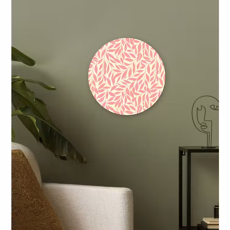 Forexbild Rund - Rosa – Blätter – Dynamisch – Muster — 3