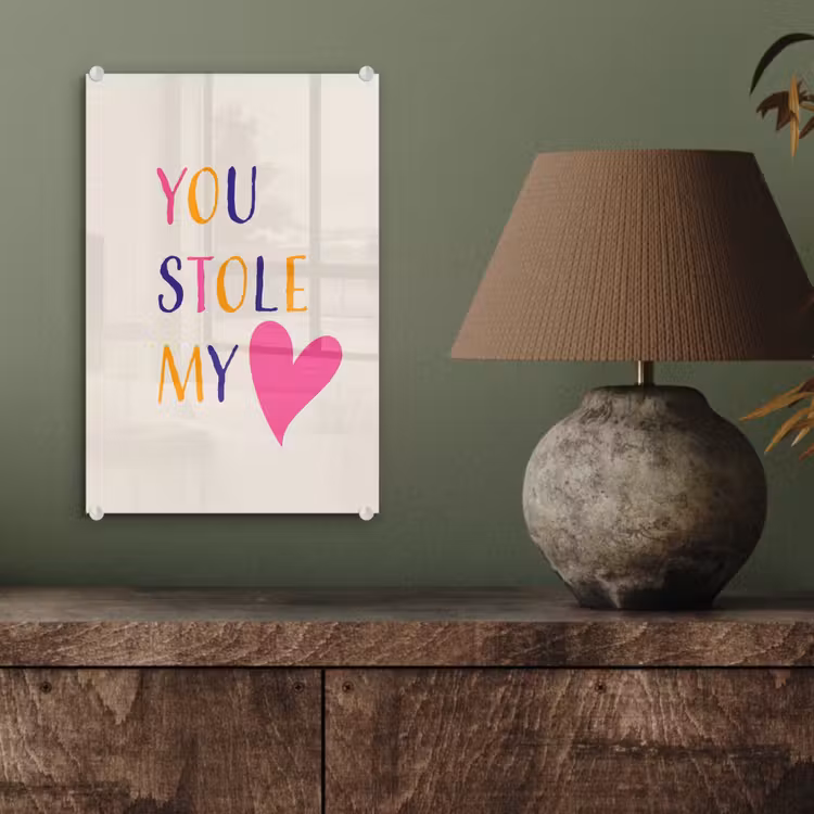 Glasbild - Herz - Valentinstag - Text — 3
