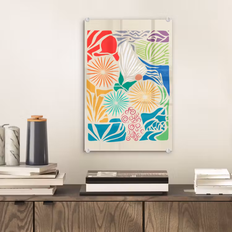 Glasbild - Bunt - Abstrakt - Muster — 2
