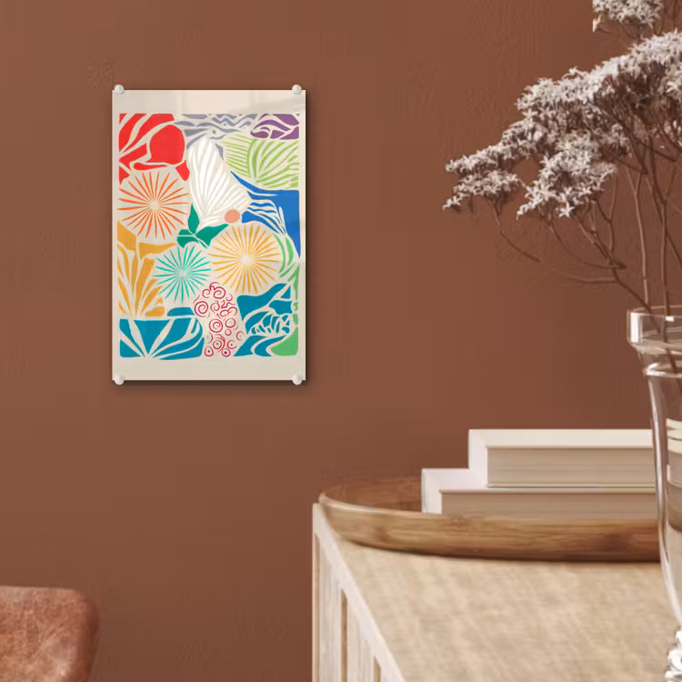 Glasbild - Bunt - Abstrakt - Muster — 5