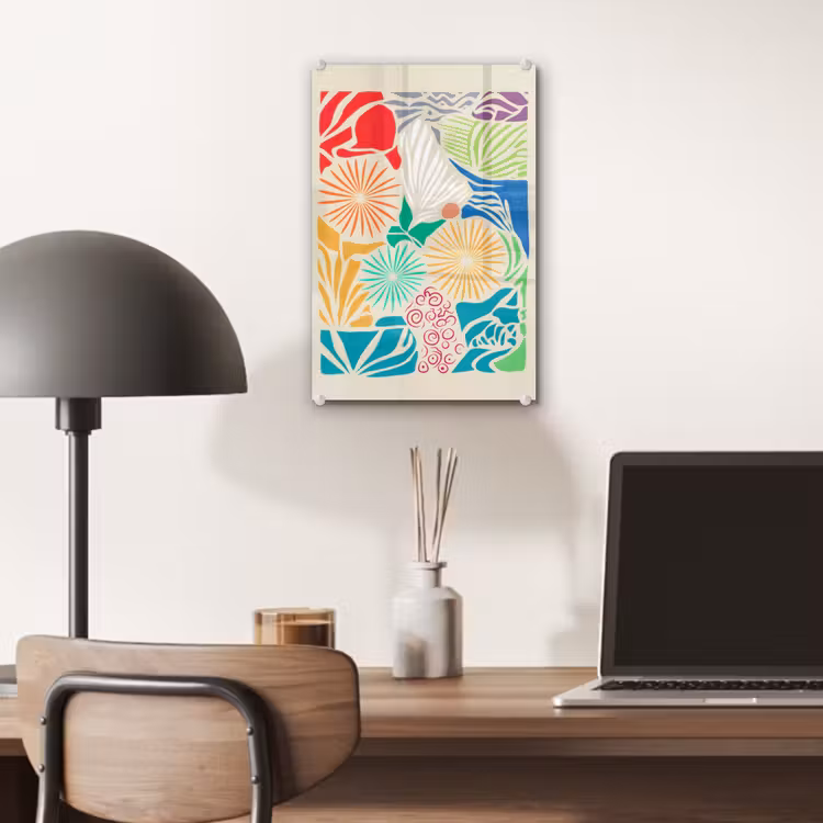 Glasbild - Bunt - Abstrakt - Muster — 6