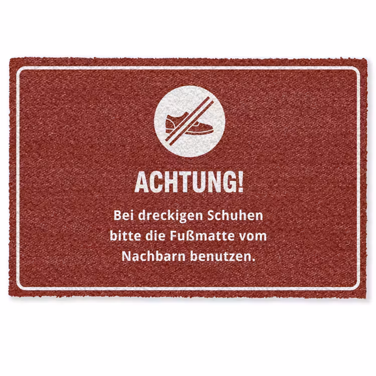 Fußmatte - Schuh - Rot - Angebot — 1