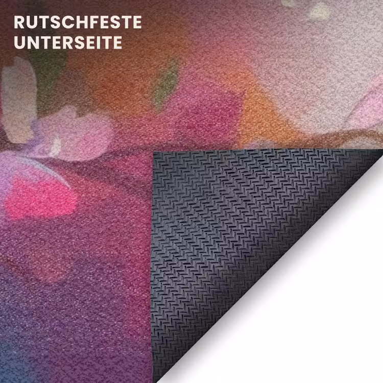 Fußmatte - Vögel - Blumen - Rosa — 6