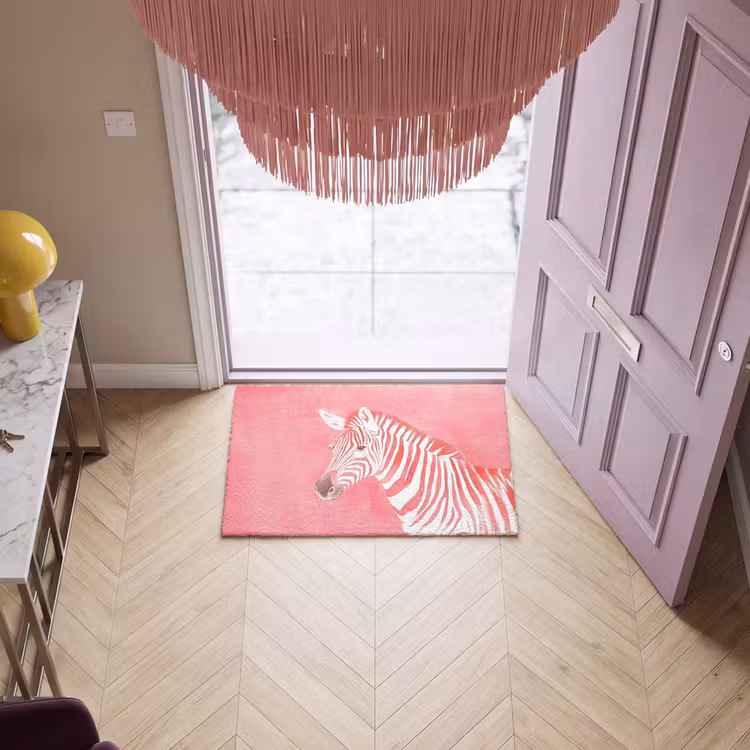 Fußmatte - Zebra - Rosa - Farbe — 4