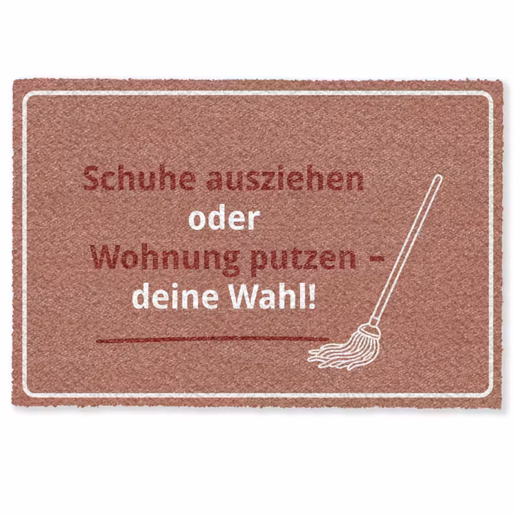 Fußmatte - Zitat - Rot — 1