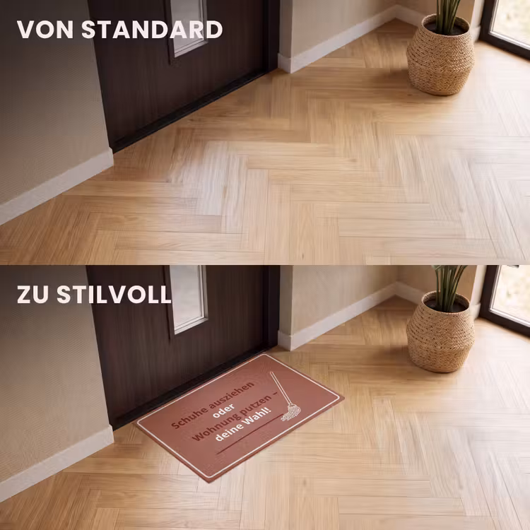 Fußmatte - Zitat - Rot — 3