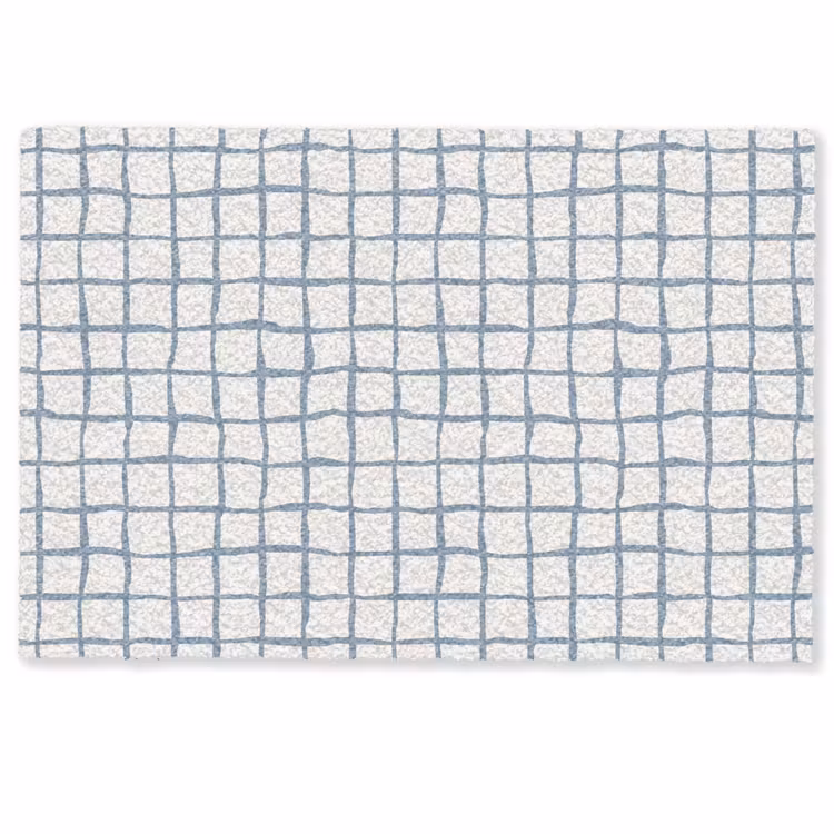 Fußmatte - Muster - Raster - Blau - Grau — 1