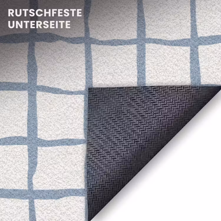 Fußmatte - Muster - Raster - Blau - Grau — 6