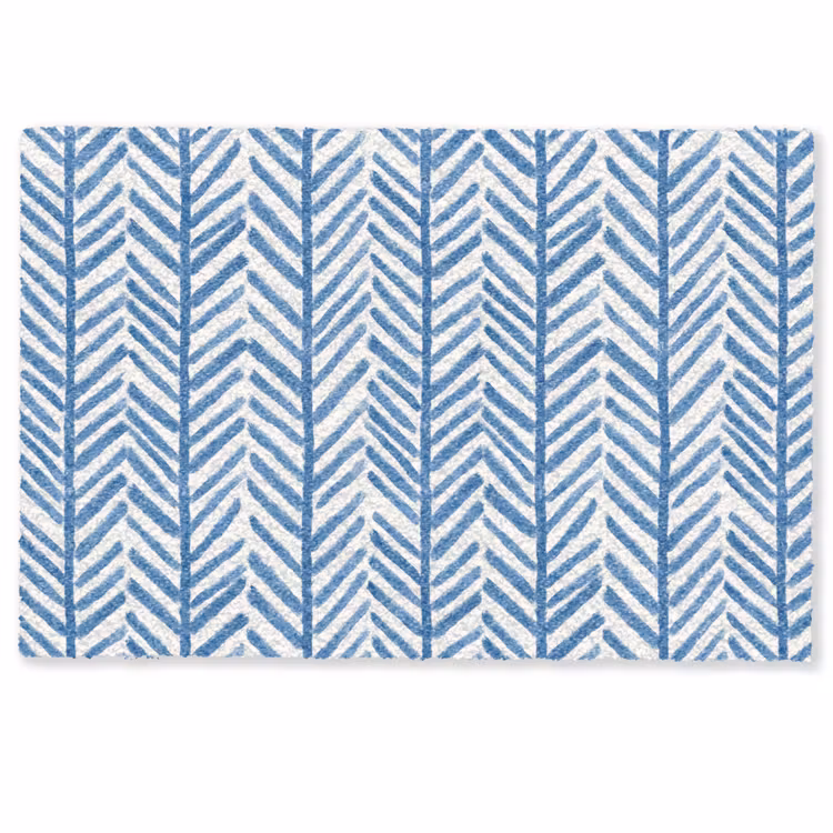 Fußmatte - Muster - Gestreift - Blau — 1