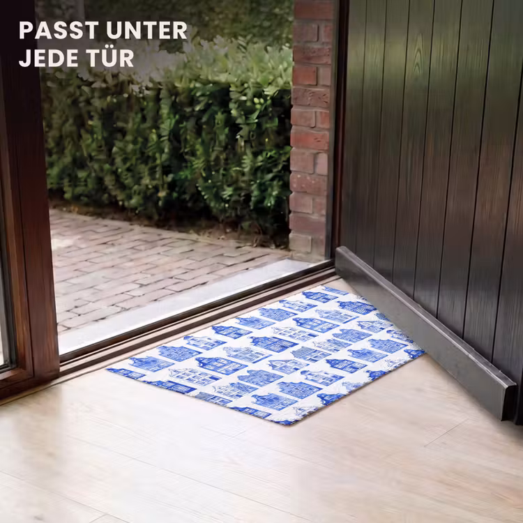 Fußmatte - Muster - Häuser - Blau — 7